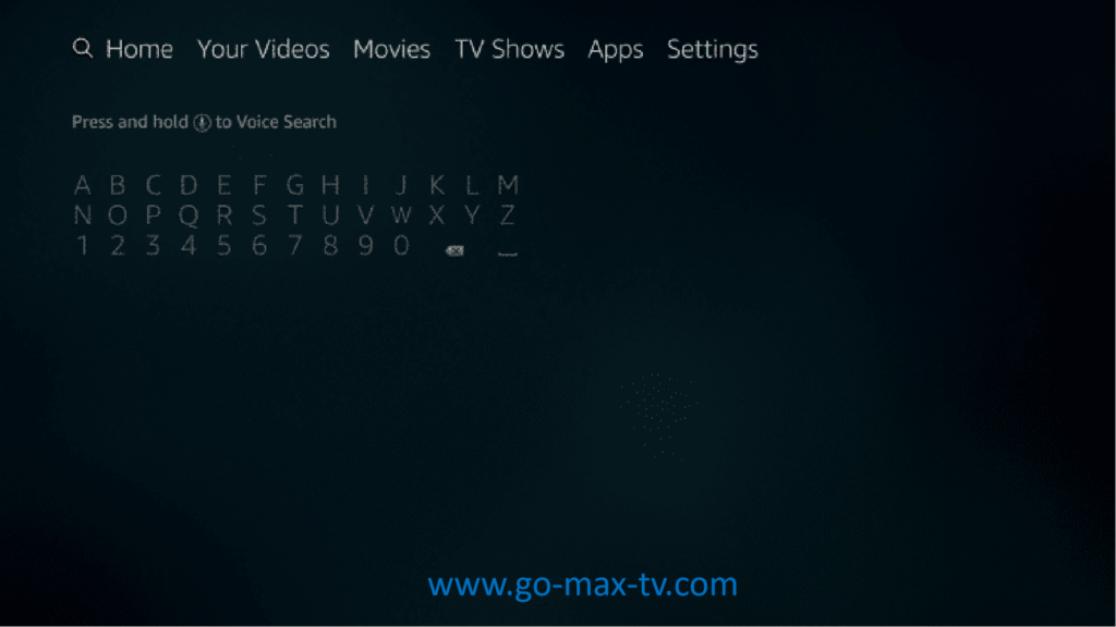 Gomax TV on Firestick11